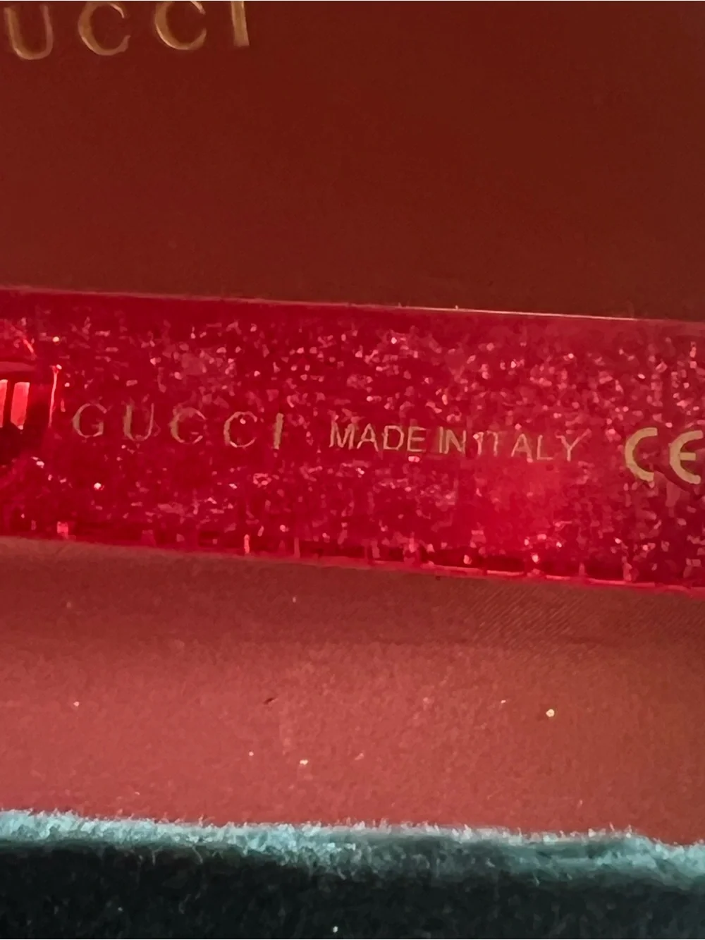 Gucci Glitter Hot Pink Round Cat-Eye Sunglasses